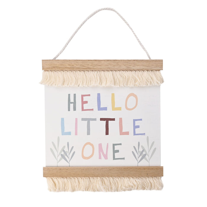 Hello Little One Hanging Plaque