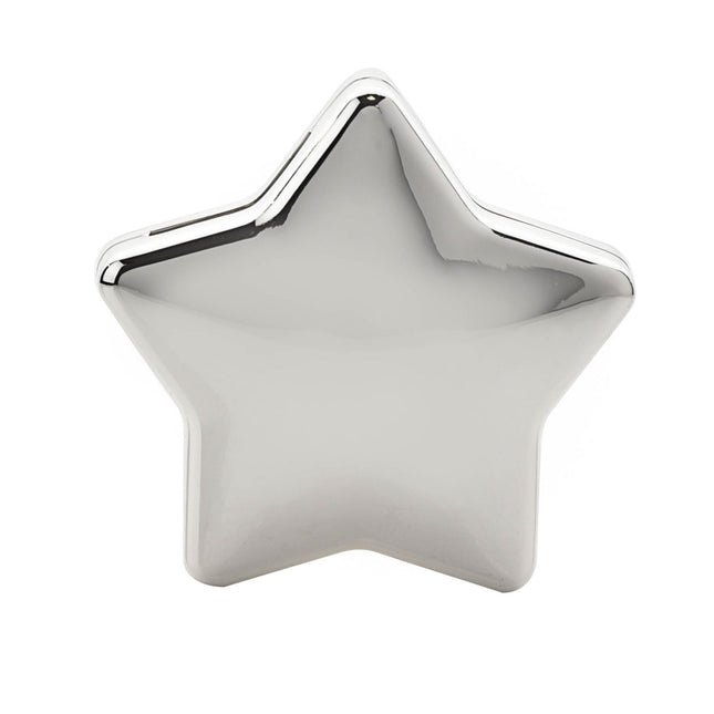 Silver Plated Star Shape Money Box