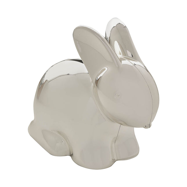 Silver Plated Rabbit Money Box